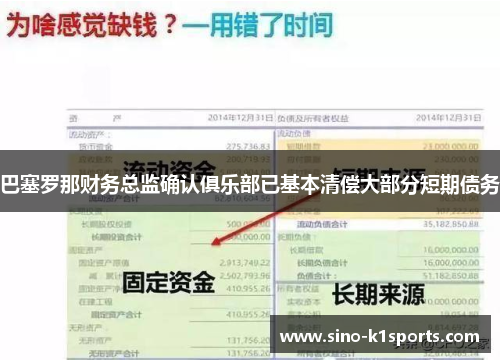 巴塞罗那财务总监确认俱乐部已基本清偿大部分短期债务 巴塞罗那财务总监确认俱乐部已基本清偿大部分短期债务